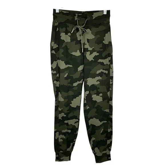 Lululemon Ready to Rulu High Rise Jogger Pants Womens 4 Green Heritage Camo - Picture 1 of 9